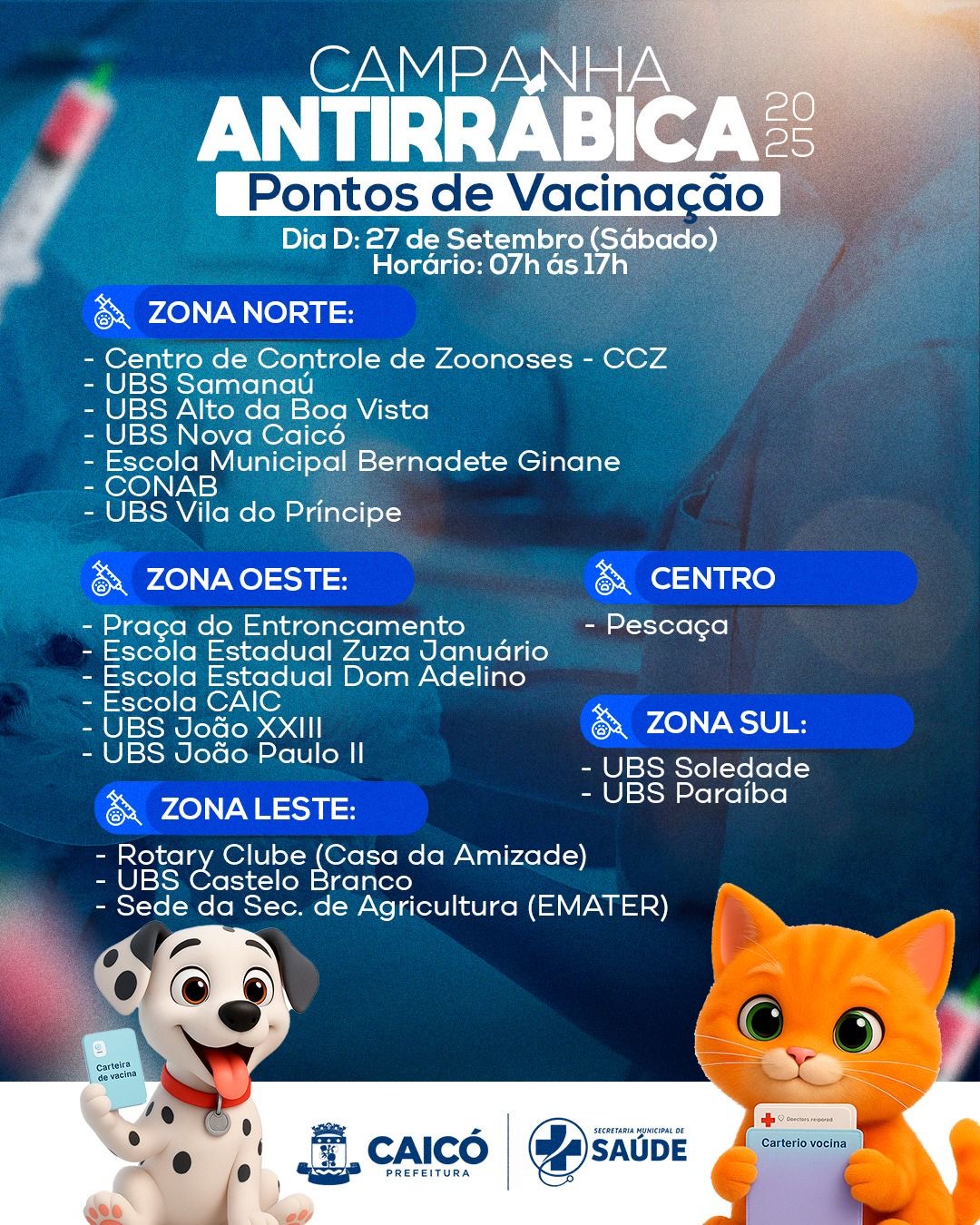 Pontos de vacinação 