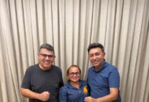 Prefeita de Grossos confirma apoio à dobradinha com Zenaide Maia e Tércio Tinoco; Marcos Solano participou das articulações